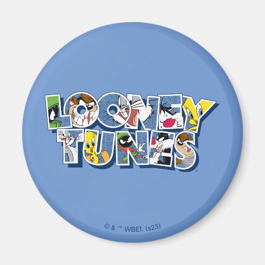 LOONEY TUNES™ Zeichen in Buchstaben Magnet (Vorne)