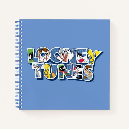 LOONEY TUNES™ Zeichen in Buchstaben Notizblock (Vorderseite)