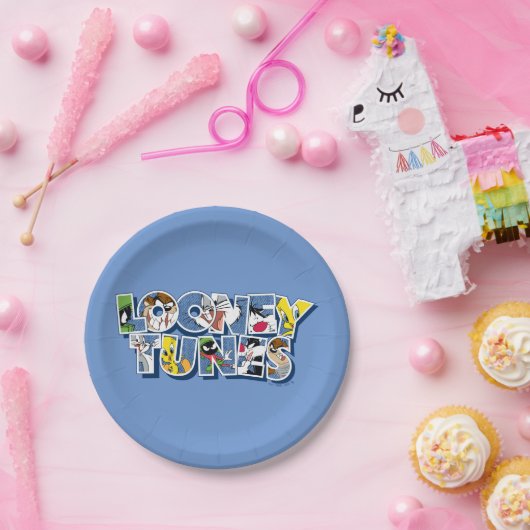 LOONEY TUNES™ Zeichen in Buchstaben Pappteller (Party)