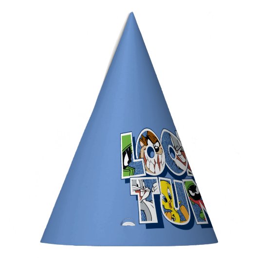 LOONEY TUNES™ Zeichen in Buchstaben Partyhütchen (Links)