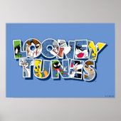 LOONEY TUNES™ Zeichen in Buchstaben Poster (Vorne)