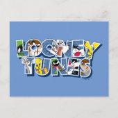 LOONEY TUNES™ Zeichen in Buchstaben Postkarte (Vorderseite)