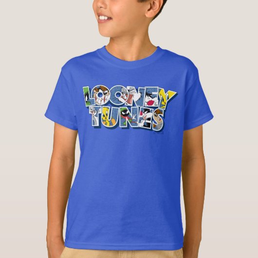 LOONEY TUNES™ Zeichen in Buchstaben T-Shirt (Vorderseite)