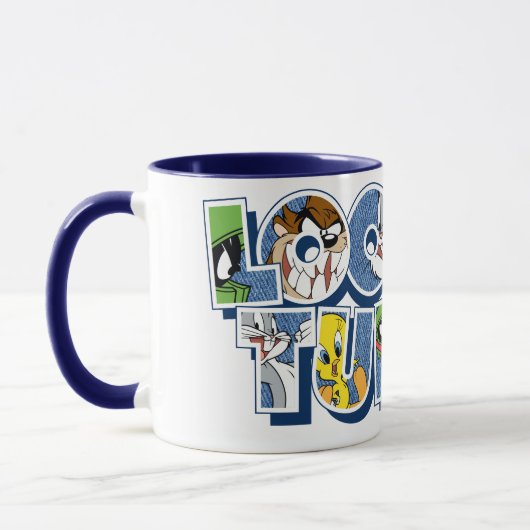 LOONEY TUNES™ Zeichen in Buchstaben Tasse (Links)