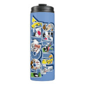 LOONEY TUNES™ Zeichen in Buchstaben Thermosbecher (Vorderseite)