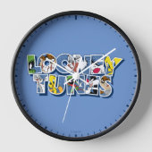 LOONEY TUNES™ Zeichen in Buchstaben Uhr (Vorderseite)