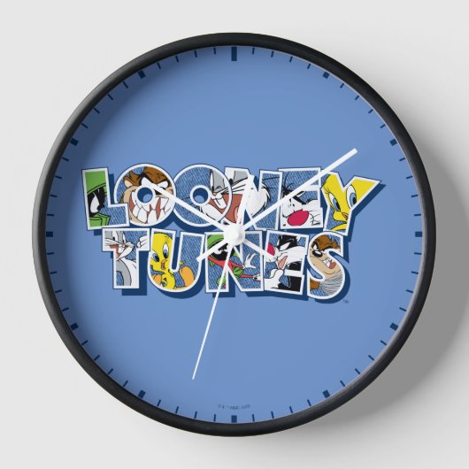 LOONEY TUNES™ Zeichen in Buchstaben Uhr (Vorderseite)