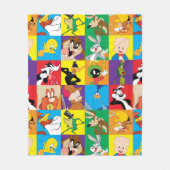LOONEY TUNES™ Zeichengitter Fleecedecke (Vorderseite)