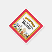 LOONEY TUNES™ Zeichengruppe | Geburtstag Serviette (Ecke)
