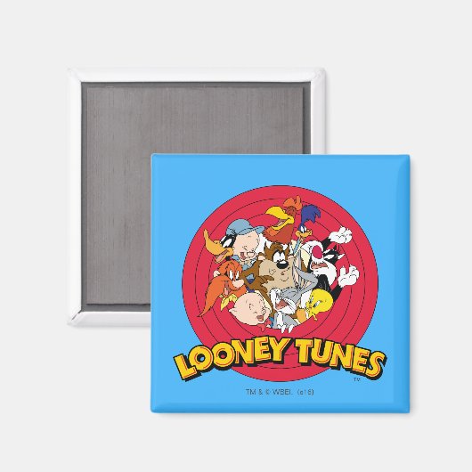 LOONEY TUNES™ Zeichenlogo Magnet (Vorderseite/Rückseite)