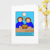 Looney Zwillinge wie alte Gruß-Karte Karte (Gelbe Blume)