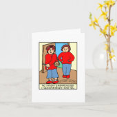 Looney Zwillings-nicht verlegene Anmerkungs-Karte Karte (Gelbe Blume)