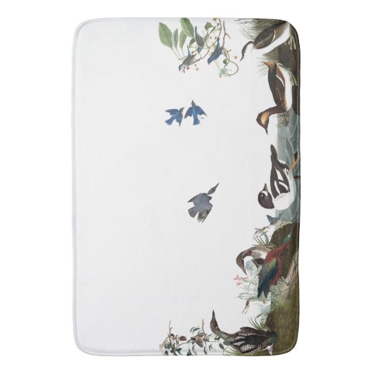 Loons-Drossel-Vogel-Tier-Tier-Bad-Matte Badematte (Vorderseite Vertikal)