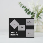 Loons in Minnesota Postkarte (Stehend Vorderseite)
