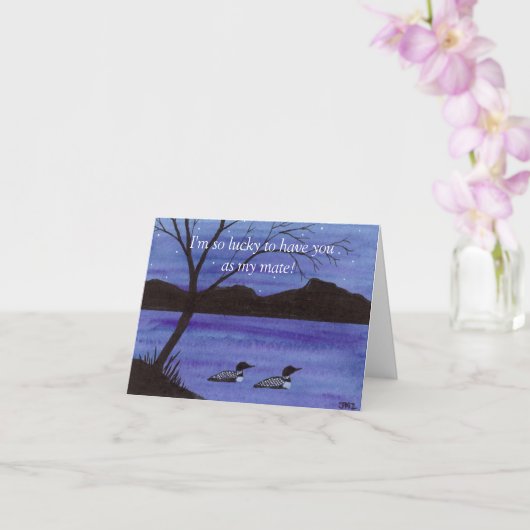 Loons-Jubiläumskarte Karte (Orchidee)