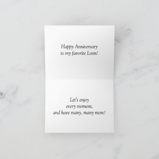 Loons-Jubiläumskarte Karte (Innenseite)