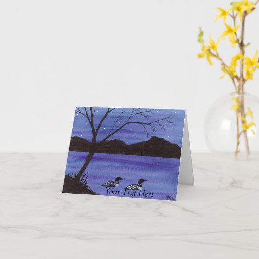 Loons Karte (Gelbe Blume)