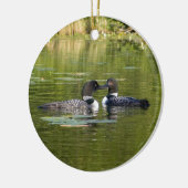 Loons Keramik Ornament (Links)