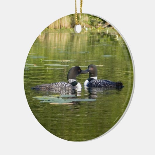 Loons Keramik Ornament (Links)