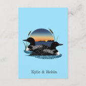 Loons Sunset Blue Begleitkarte (Rückseite)