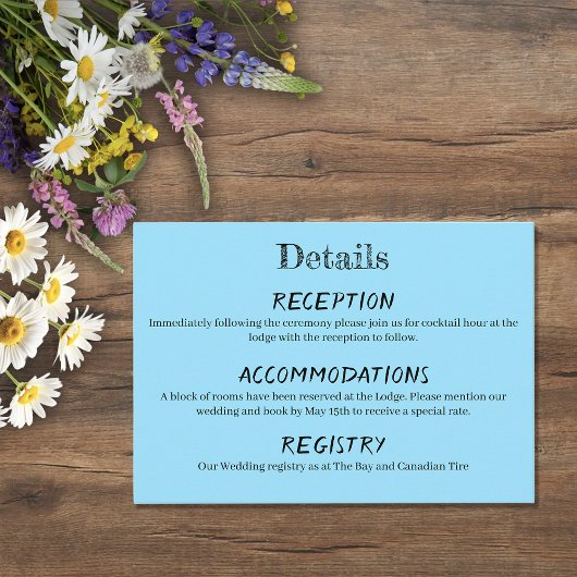 Loons Sunset Blue Begleitkarte