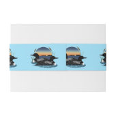 Loons Sunset Blue Einladungsbanderole (Rückseitenbeispiel)