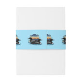 Loons Sunset Blue Einladungsbanderole (Rückseitenbeispiel)