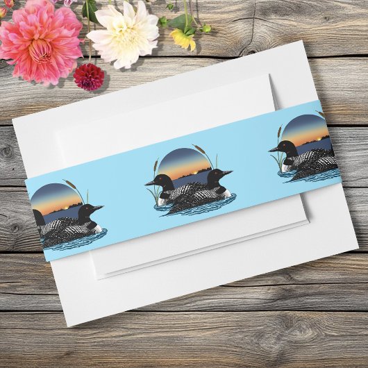 Loons Sunset Blue Einladungsbanderole