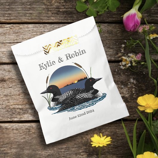 Loons Sunset Blue Geschenktütchen