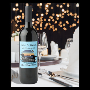 Loons Sunset Blue Weinetikett