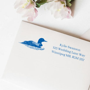 Loons Sunset BluevWedding Permastempel