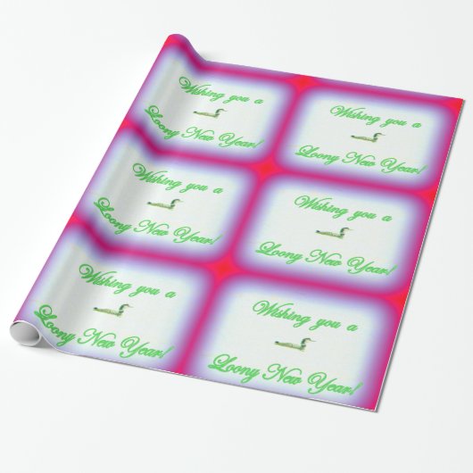 Loony New Year Packpapier (Ungerollt)