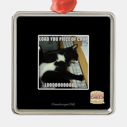 LOOOOOOOOAD SILBERNES ORNAMENT (Vorne)