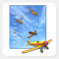 Loop Aerobatic Manöver mit Flugzeug