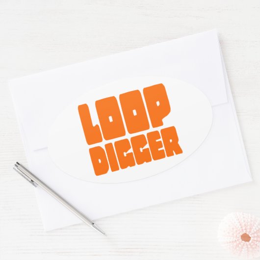 LOOP DIGGER OVALER AUFKLEBER (Umschlag)