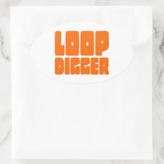 LOOP DIGGER OVALER AUFKLEBER (Tasche)