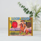 Loop Loop Äpfel Postkarte (Stehend Vorderseite)