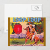 Loop Loop Äpfel Postkarte (Vorne/Hinten)