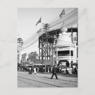 Loop the Loop Fahrt, Surf Avenue, Coney Island 190 Postkarte