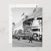 Loop the Loop Ride, Surf Avenue, Coney Island 1903 Postkarte (Vorne/Hinten)