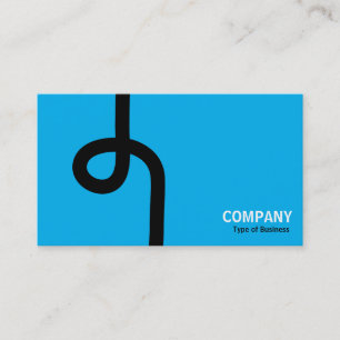 Loopline - Black on Sky Blue Visitenkarte