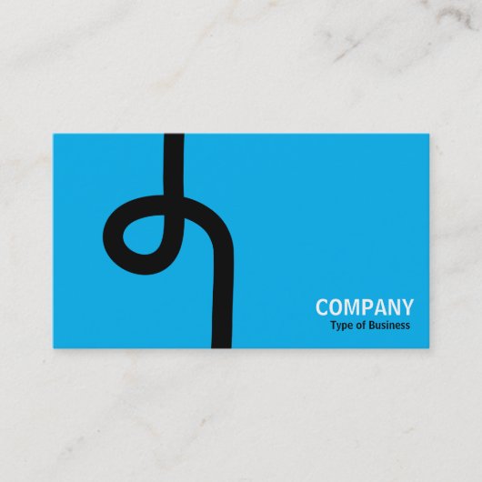 Loopline - Black on Sky Blue Visitenkarte (Vorderseite)