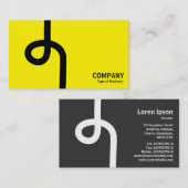 Loopline - Schwarz auf Gelb Visitenkarte (Vorne/Hinten)