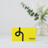 Loopline - Schwarz auf Gelb Visitenkarte (Stehend Vorderseite)