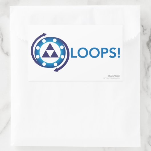 Loops! Aufkleber (Tasche)