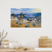 Loops und Swift Pferde sind sicher als Blei Poster (Küche)