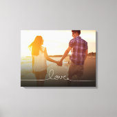 Loopy Liebe Herz String Simple Knoten Modernes Fot Leinwanddruck (Vorderseite)