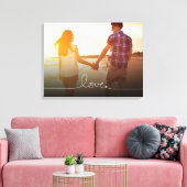 Loopy Liebe Herz String Simple Knoten Modernes Fot Leinwanddruck (Insitu (Wohnzimmer))