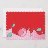 Loopy LIEBE Plaid Craft Chic Brautparty Party Einladung (Rückseite)