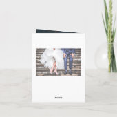 Loopy Liebe Red Heart Wedding Foto Danke Karte (Rückseite)